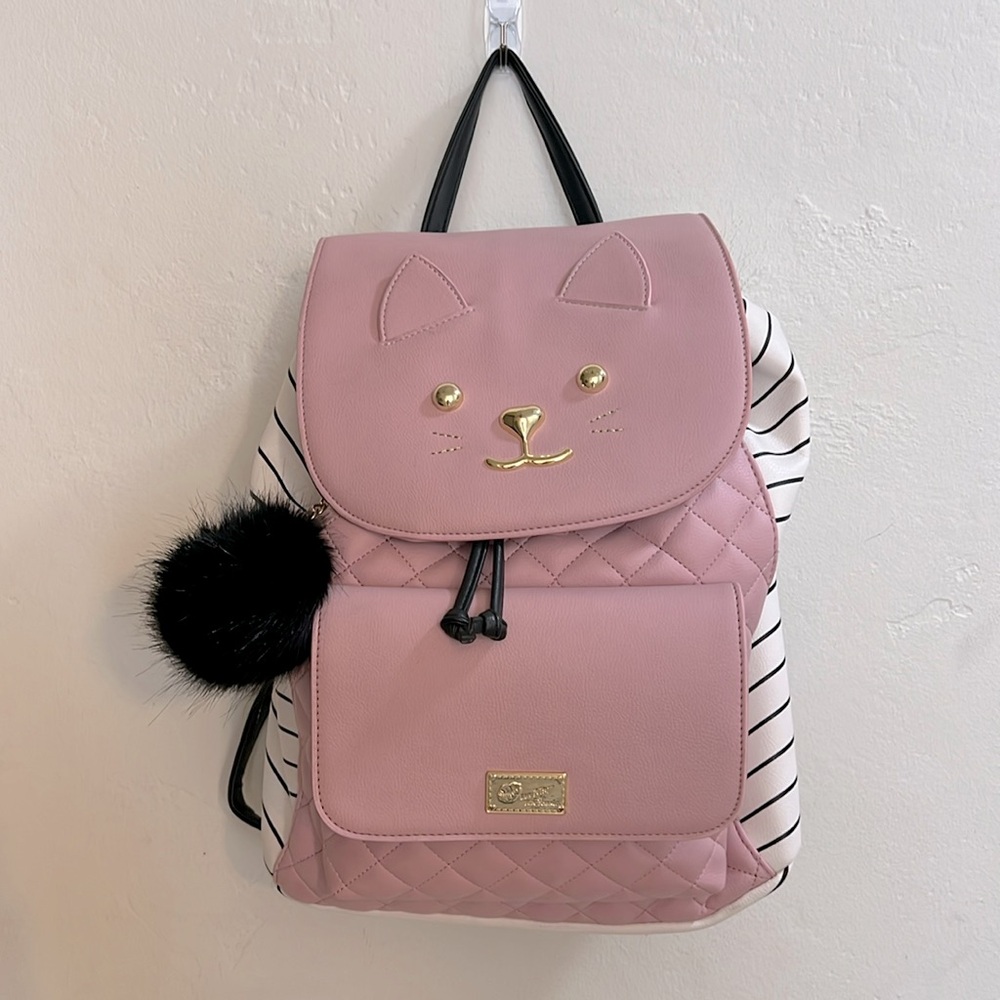 Betsey Johnson luv Betsey kitty backpack